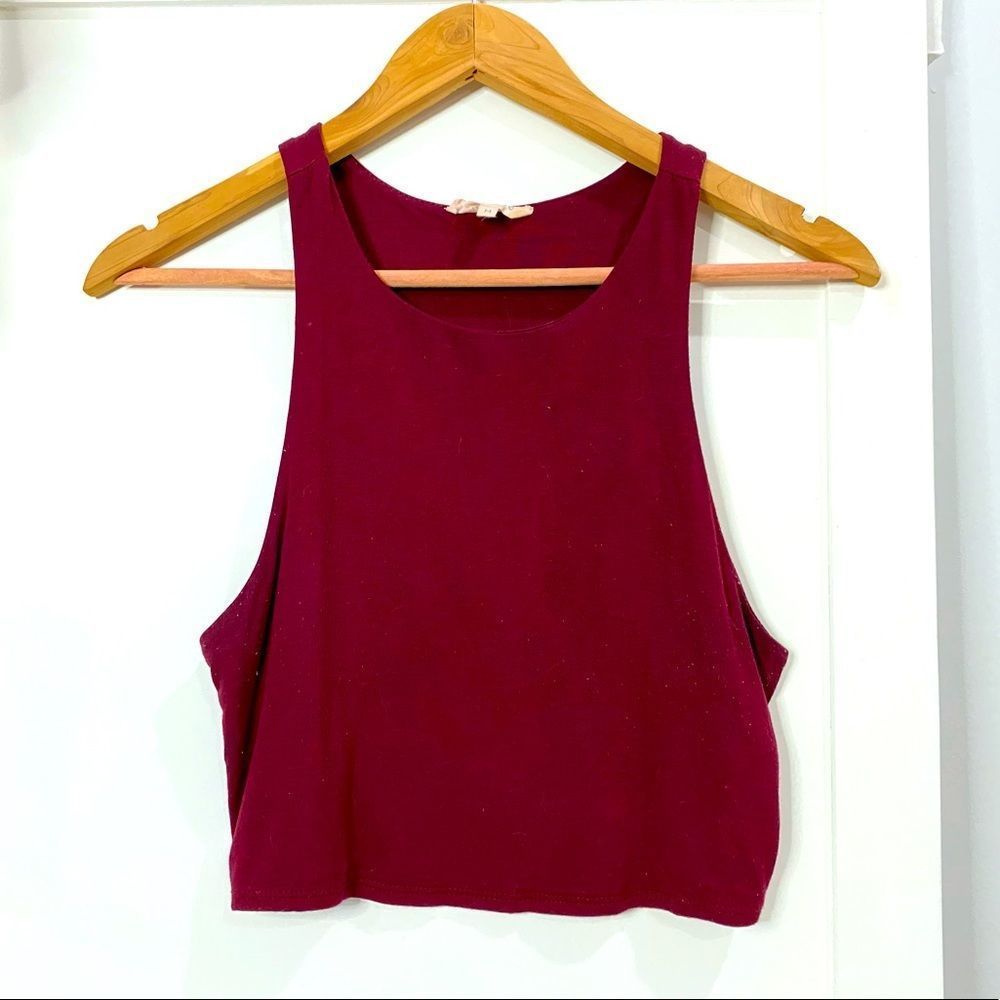Vestique Maroon Crop Top M